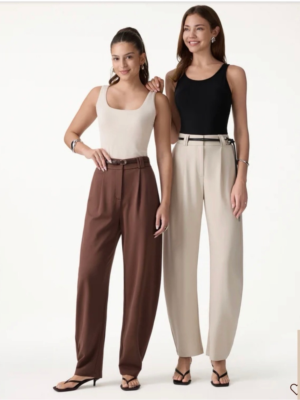NWT OGLMove CoolTouch Stretch Ponte High Rise Cropped Barrel Pants in Cherrywood